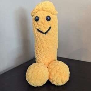 Gnome surprise pecker, yellow & blue(very soft)